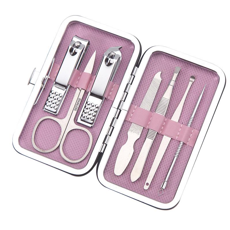 

Высококачественный набор из нержавеющей стали для ногтей и ухода с кожаным чехлом - Маникюр, Педикюр, Уход за бровями, Уход за ушами, Готов к подарку.