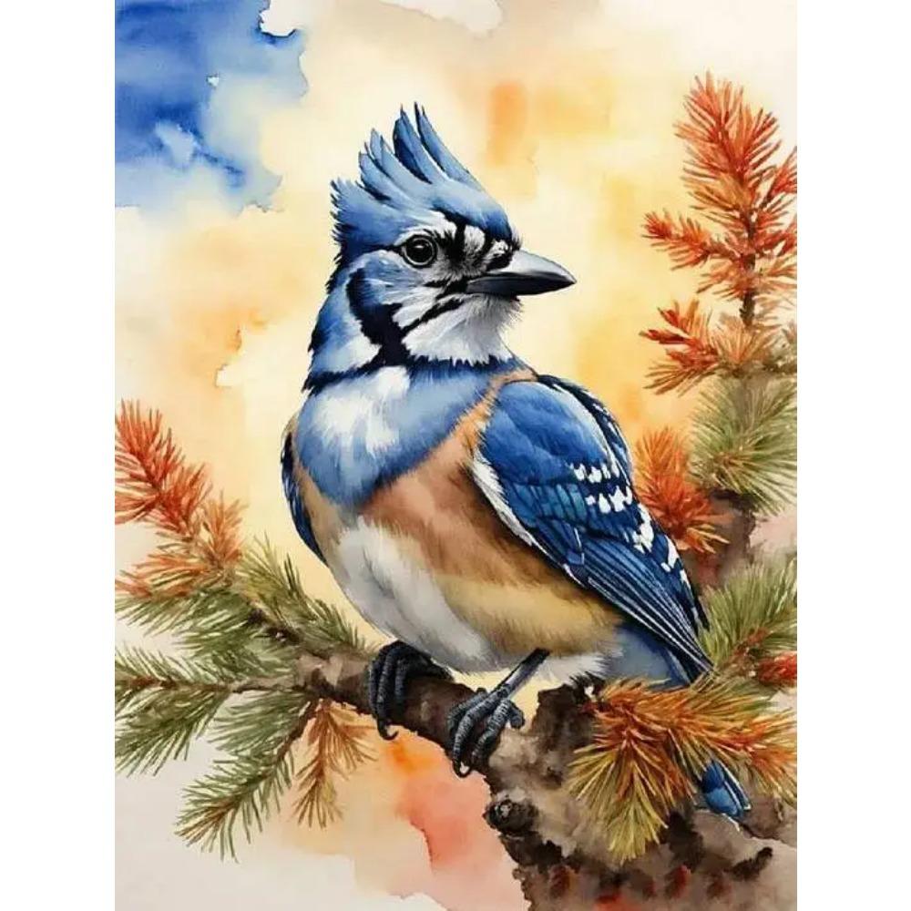 Round Diy Painting Diamond Full Cross Stitch 3d Animal Scene Home Decorative Art Painting Architectural Diamond Painting 5d Diamond Art Painting
