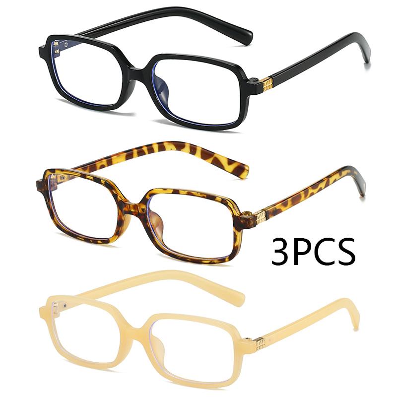 

3Pcs Classic Brand Designer Luxury Square Sunglasses Women For Men Vintage Punk Sun Glasses Popular Hip Hop Shades Uv