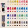 12/24/35/48 Farben Aquarellsets DIY Malfarbe Geschenke Metallic Aquarellfarben Set