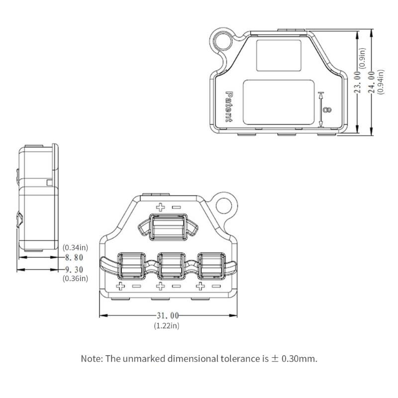 Sturdy Plastic Materials LED Terminals Block with Out Designs Home Accessory Convenient for Quick and Safe Connection