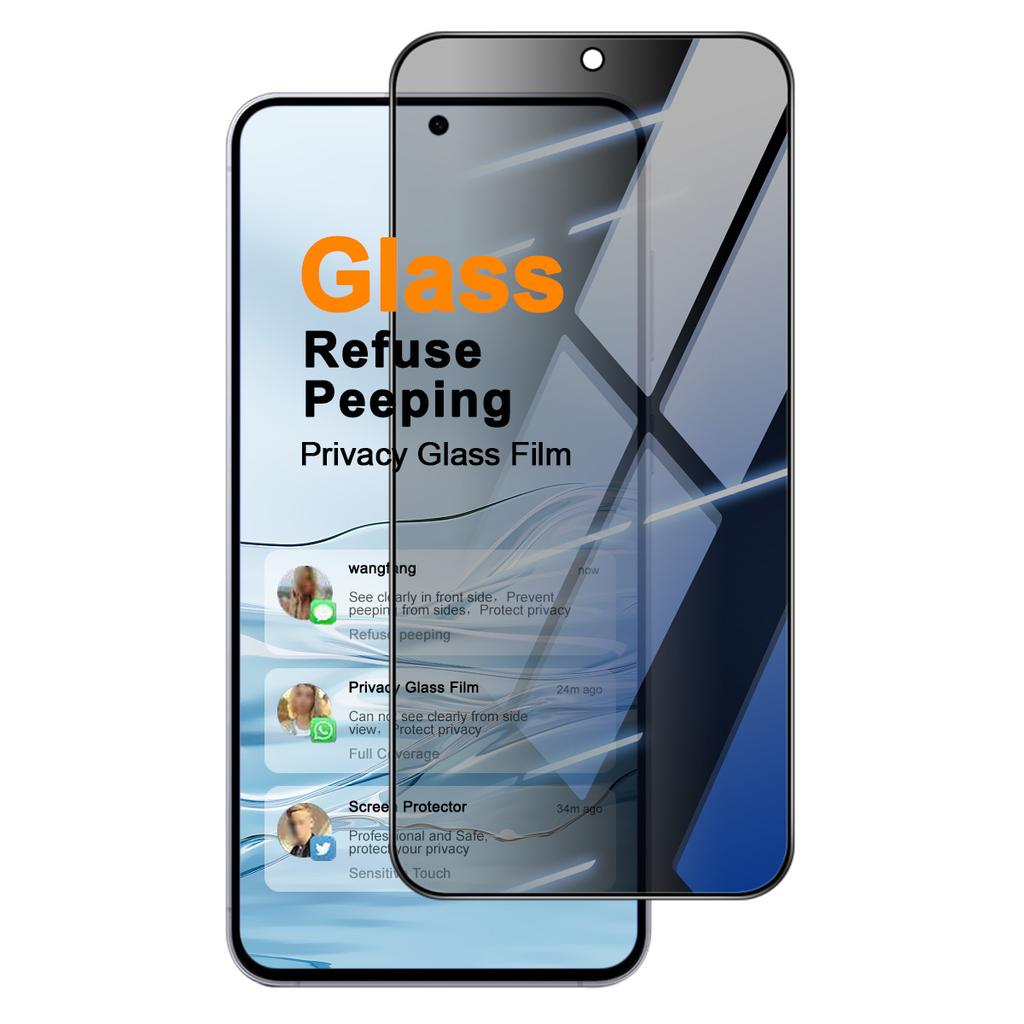 Privacy Tempered Glass for Samsung Galaxy S26 S25 FE 5G IMAK Full Coverage Screen Protector Film Support Fingerprint Unlocking