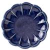 Minoru Pottery Toiro 90-Piece Flower Small Plate, Indigo