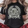 Annual Hot Cocoa Champion Shirt Funny Winter Tee Cozy Core Xmas Gift Sarcastic Hot Chocolate Drinking Christmas Sweater Weather Lover