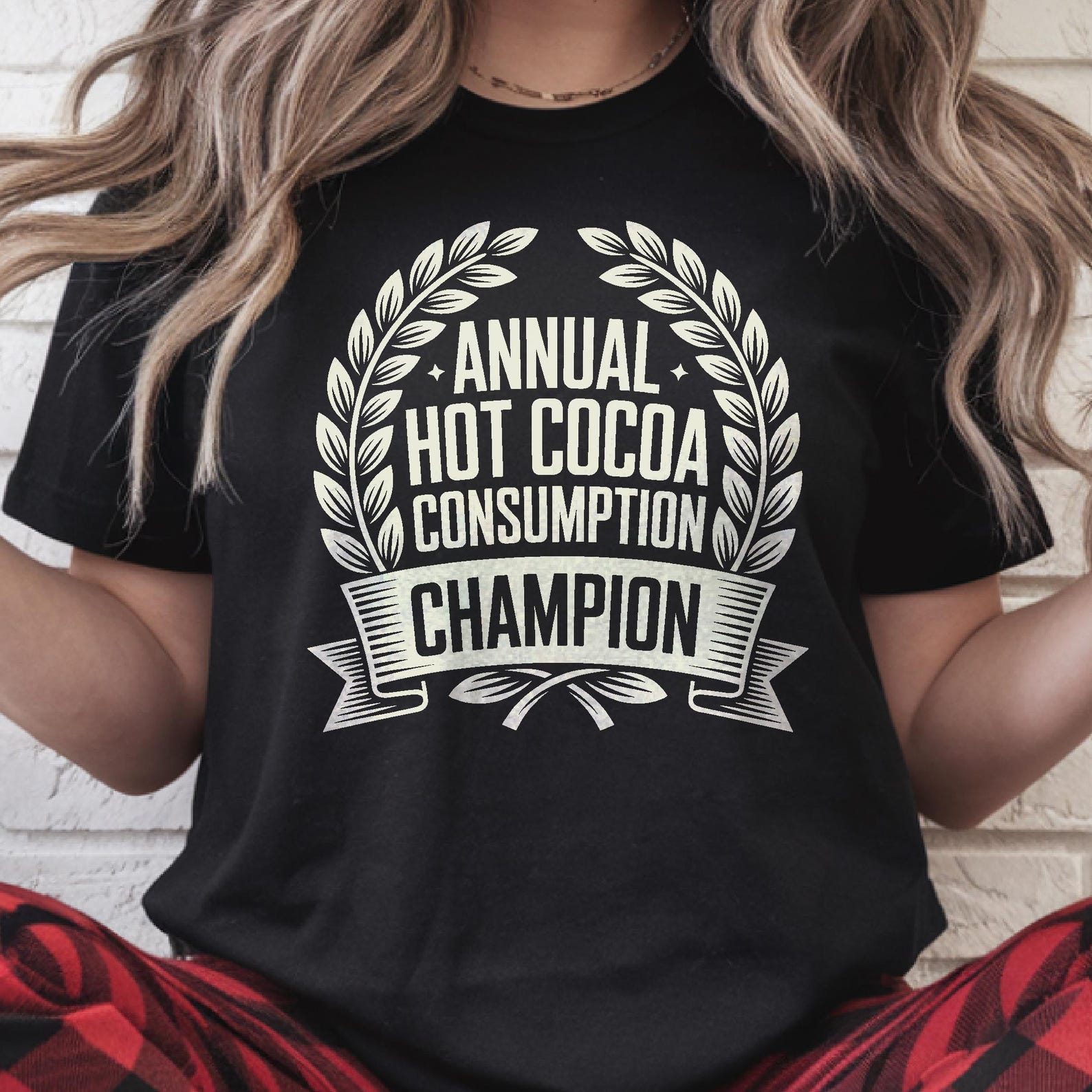 Annual Hot Cocoa Champion Shirt Funny Winter Tee Cozy Core Xmas Gift Sarcastic Hot Chocolate Drinking Christmas Sweater Weather Lover S