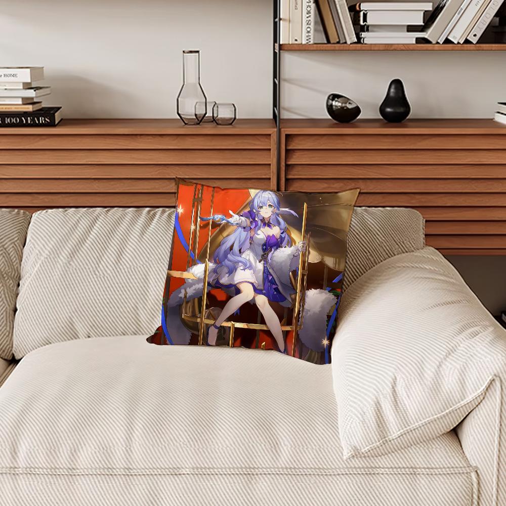 Game Honkai Star Rail Robin Pillow Case Sofa Living Room Bedroom Headboard Backrest Cushion Square Cushion Nap Time