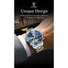 POEDAGAR Original Luxus Herrenuhr Wasserdicht Leuchtend Chronograph Armbanduhr Edelstahl Quarzuhren für Mann Reloj