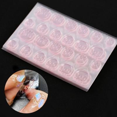 10 fogli estensibili per unghie, pratici, buoni, facili da applicare, adesivi in gelatina per unghie, colla per nail art, bifacciali