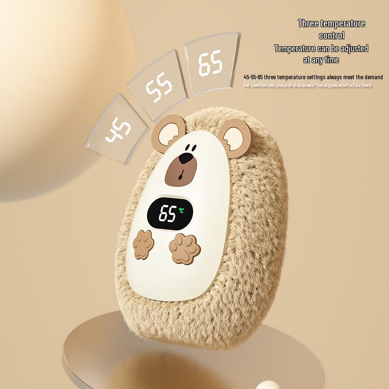 2024 USB Rechargeable Mini Plush Pet Hand Warmer