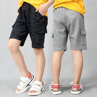 Children's Summer Shorts - Boys' Solid Color Lightweight Overalls for Medium and Large Kids