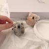 3D Plush Koala Hair Clip - Cute Cartoon Fur Bangs Claw Clip for Women