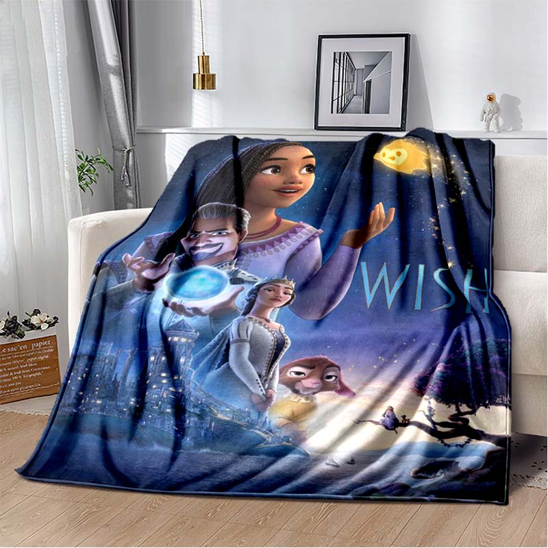 Princess and Knight Boat Scene Flannel Blanket, Magical Lantern Sky Throw Blanket