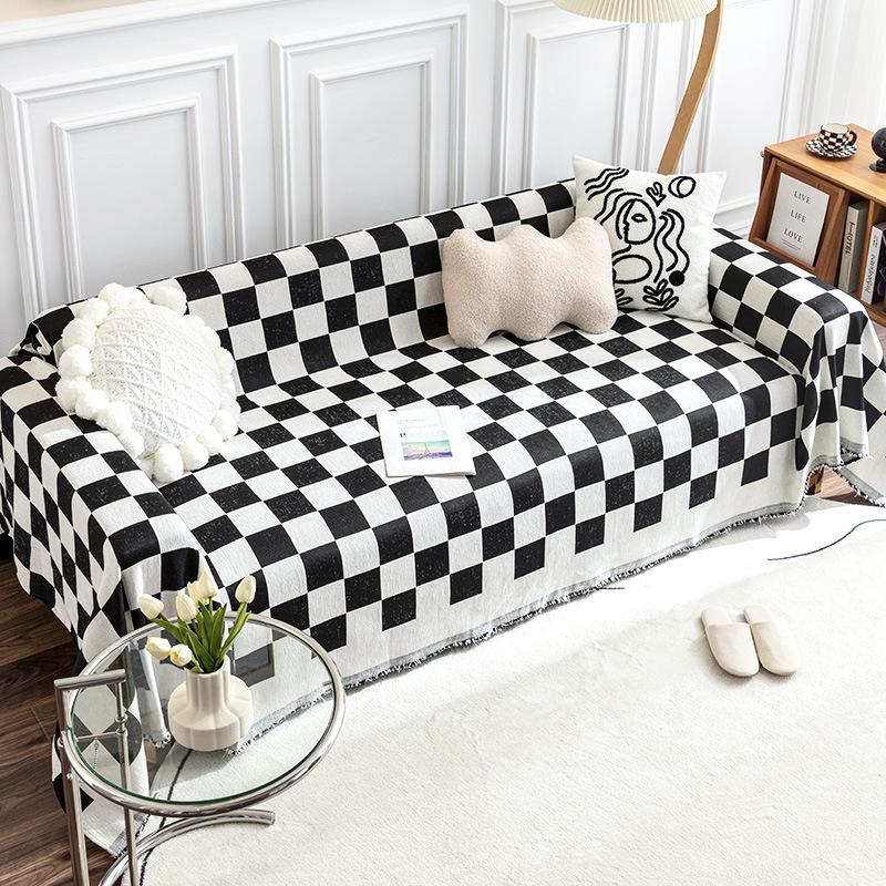 

Чехол на диван Полотенце Четыре сезона Общие ткани Современная минималистская подушка Универсальный чехол Все обернутый чехол Чехол на подушку Утолщенное полотенце 180*130cm