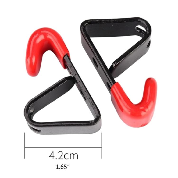 Black+Red Clip Hook Tool Organizers Steel Wall Mount Hooks 10 Pack Hooks
