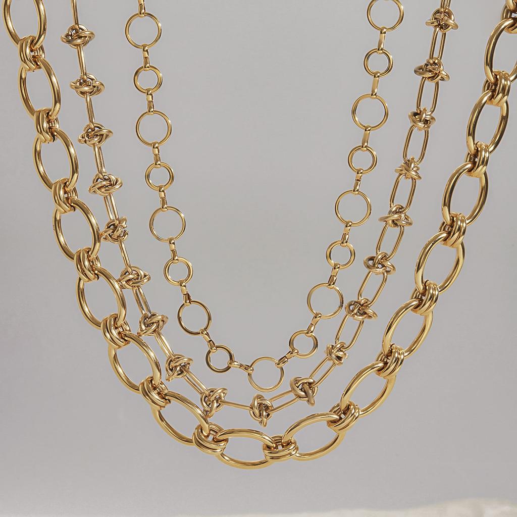 Yori Trendy Stainless Steel Summer Golden Necklace 18K Gold Color PVD Plated Daily Jewelry Gifts 2025 New