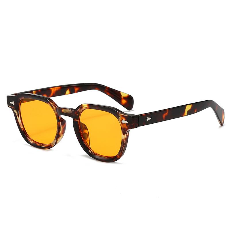 

JYL Small Round Metal Sunglasses UV400 Vintage Unisex Candy Lens Stylish / 3974 3974-C4 квасолі чорного кольору