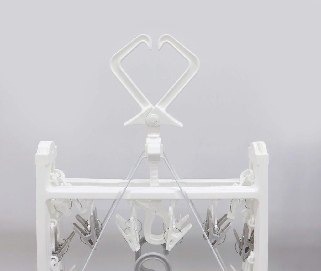 Towa Sangyo Laundry Drying Compatible with UD Includes 42 35 x 70 x 34 cm Hanger, Kamoi, Clothespins, White, Approx.