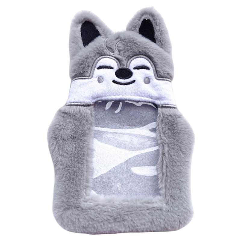 Skz White Rabbit Rabbit Fur Card Holder For Felix Bang Chan And Public Transportation Cards