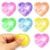 5pcs Color Changing Fidget Toy Heart Shaped Pinch Toy Love Squeeze Toy Squishy Toy Party Favor