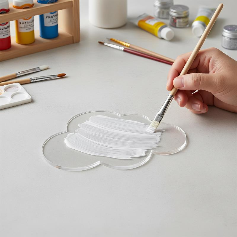 Clear Acrylic Coasters with Groove Design 6 Pack Non-Spill Cup Mats for Home Coffee Table Bar Counter Decor