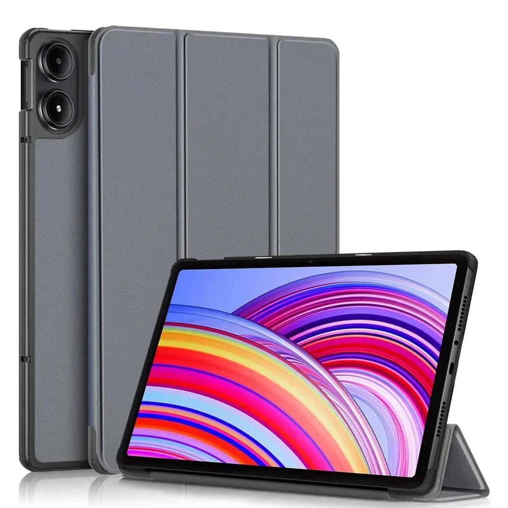 Tablet Case For Redmi Pad Pro 12.1 Inch Tri-Folding Stand Smart Leather Cover For Redmi Pad Pro 12.1" Funde Tablets