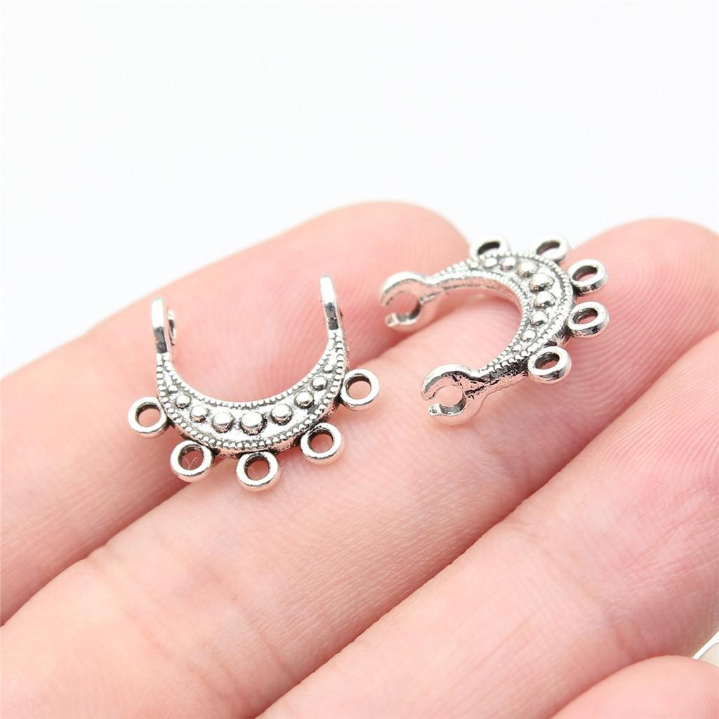 Accessories Parts Curved Necklace Connector Minimalist Jewelry Components QA013