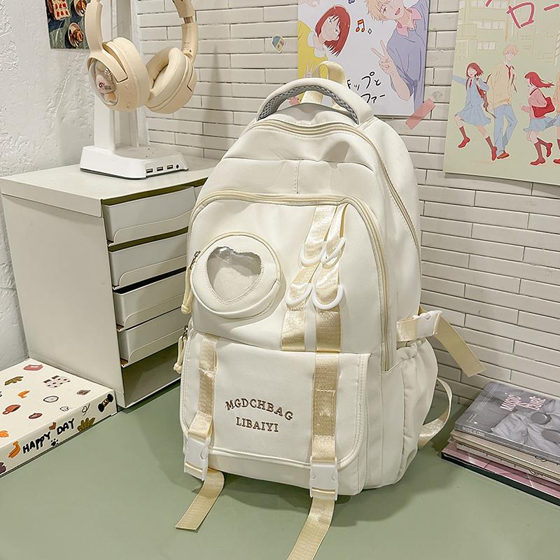 College Style Student Schoolbag Women's Large Capacity Computer Backpack Lightweight Girls Class Book Bag