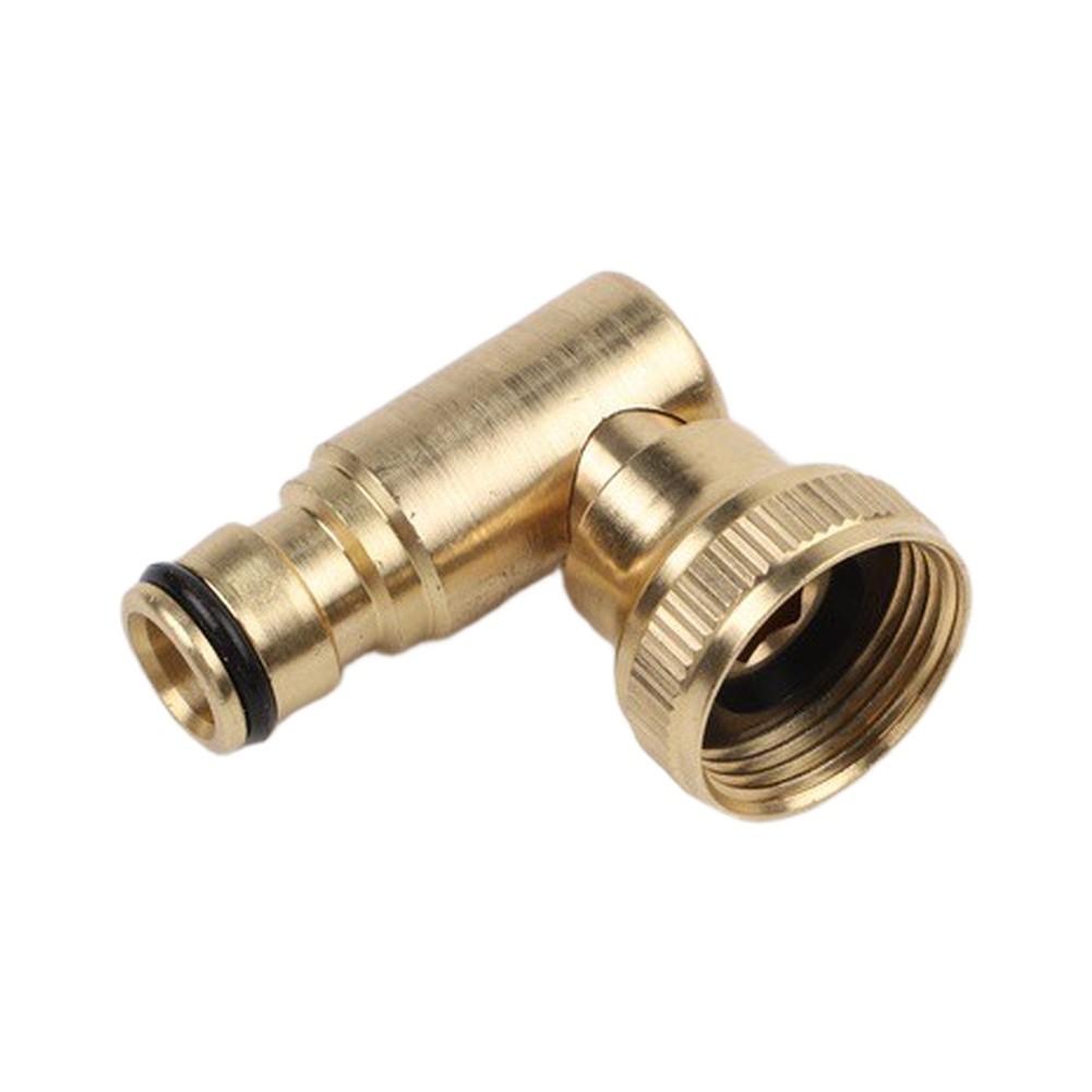 Brass Hose Reel Swivel Elbow Quick Connector, 3/4 for bsp Female, Designed for Long lasting Performance Gold