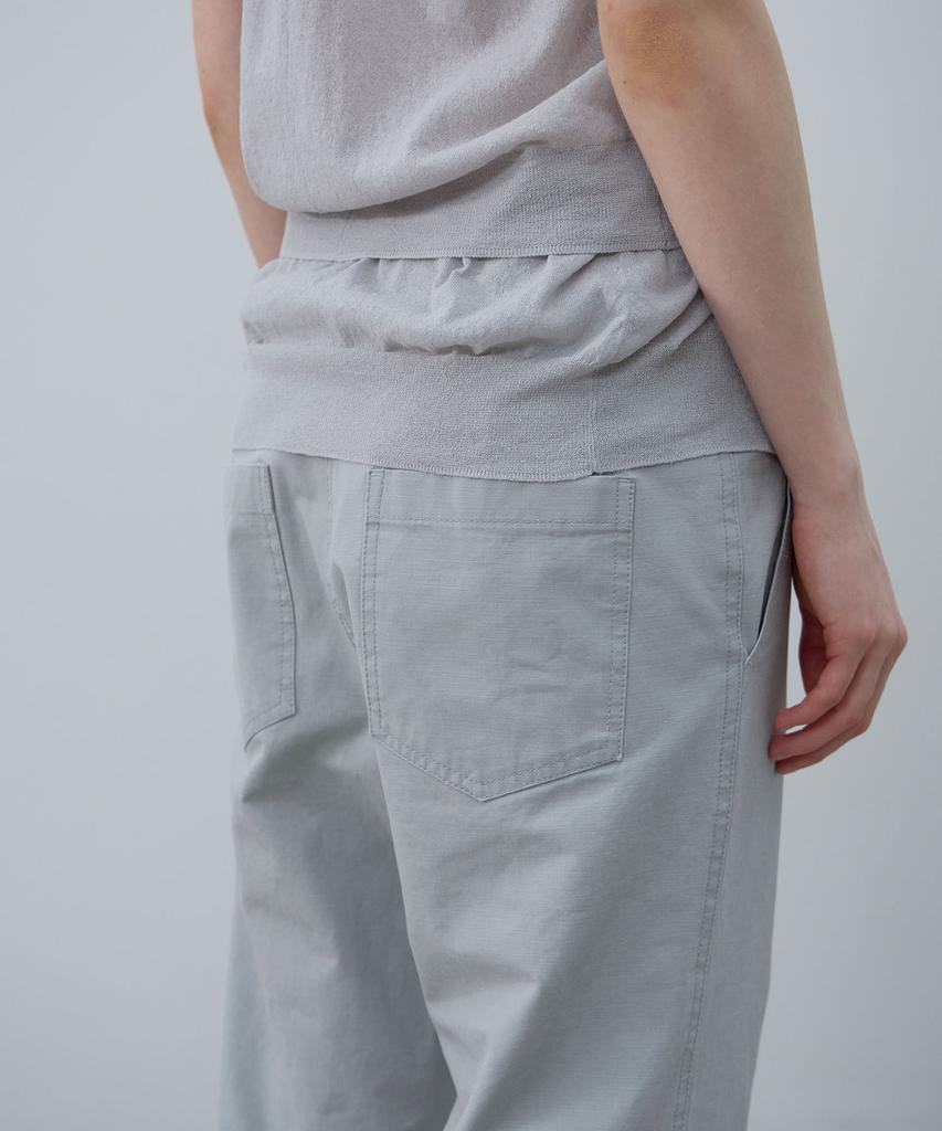 LCDC™ Layered Hem String Pants (Light Gray)