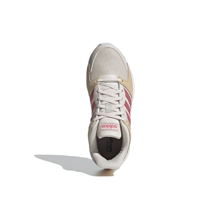 Adidas Neo Crazychaos Sports Versatile Synthetic Leather Non-Slip Wear-Resistant Low-Top Marathon Running Shoes Women Sneaker Gray Pink FW3938