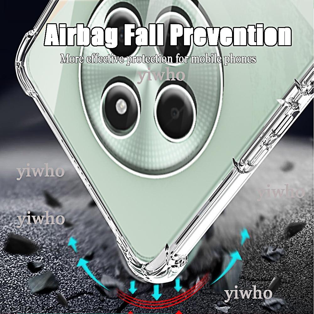 Carcasă de telefon transparentă pentru Xiaomi Poco C75 5G 4G, carcasă de protecție pentru cameră, husa spate Clera pentru Pocco Poxo C65 C61 C55 C51 C40