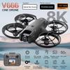 Nový MINI V666 Dron 4K Profesionální WIFI 5G Dron Vyhýbání se překážkám Střídavý Režim udržování výšky Bezhlavý režim RC Kvadrokoptéra Hračky Dárek