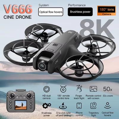 Neue MINI V666 Drohne 4K Professionell WIFI 5G Drohne Hindernisvermeidung Bürstenlos Höhenhaltung Headless Modus RC Quadcopter Spielzeug Geschenk