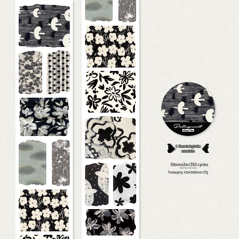 Twilight Mountain Language Series Washi Tape: 6 DIY Journal and Collage Designs