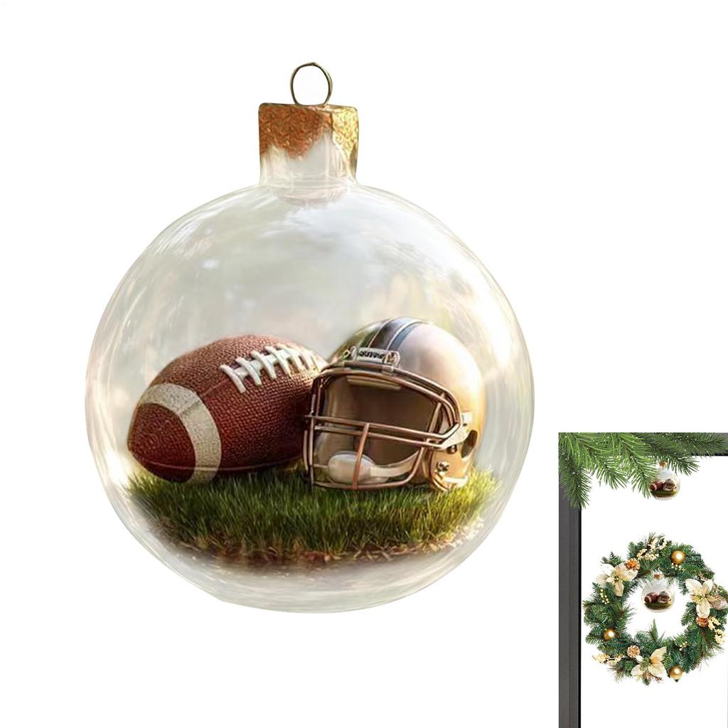 Christmas Tree Balls Ornaments Festival Sports Scene Ball Decoration Christmas Tree Ornament for Gathering Mantle Fireplace