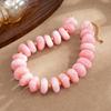 KunJoe 12 Couleurs Y2K Épais Coloré Résine Acrylique Perles CCB Collier Femme Bohème Tendance Chaîne de Clavicule Charme Bijou Accessoire