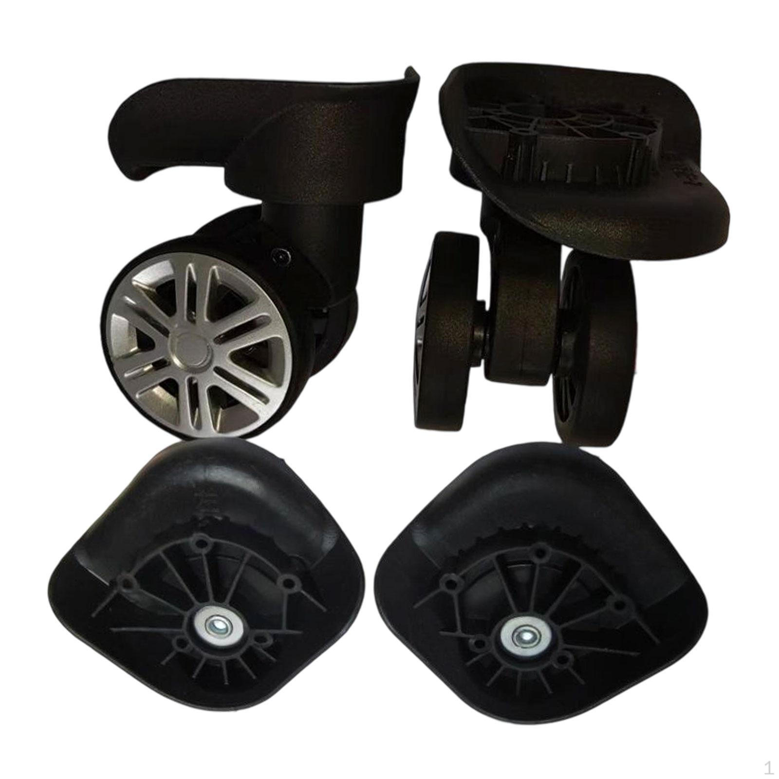 

Набор из 2 сменных колес для багажа, двухрядный ремонтный комплект, простая установка, износостойкие поворотные колеса S