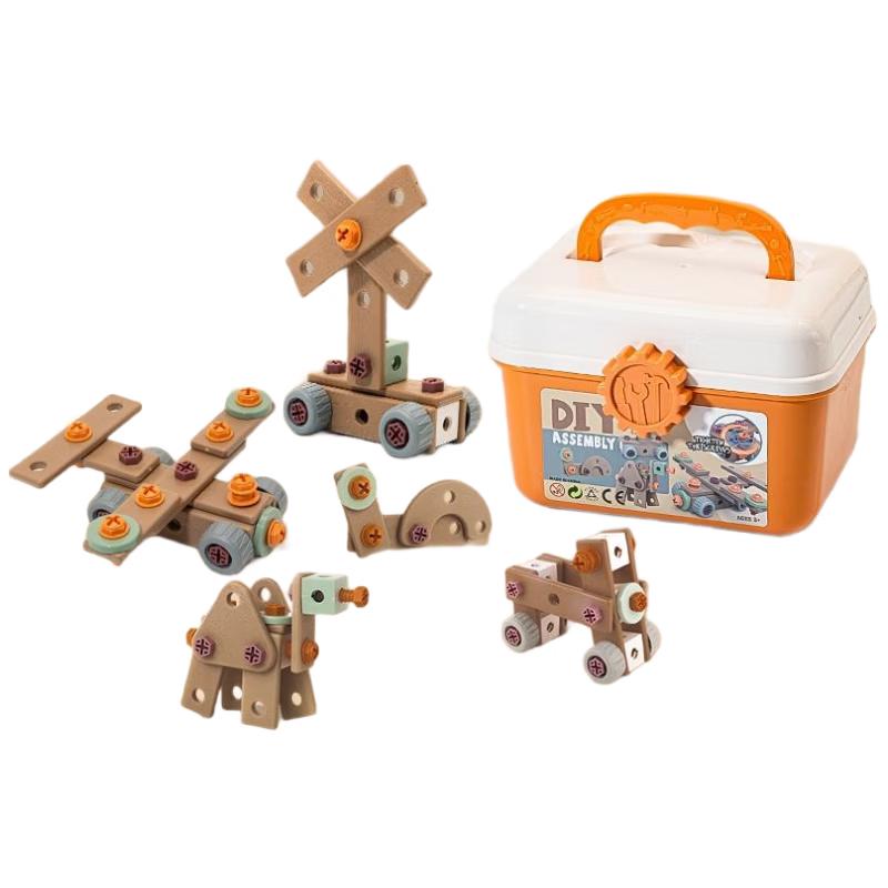 HANDUNYOU Kids DIY Drill Educational Toy Set