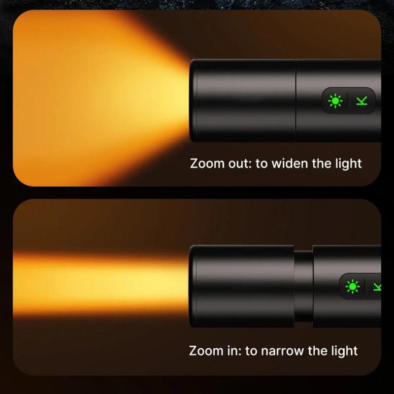 Flashlight Zoomable Photography Light High Intensity LED Fill Light Enhances Photography In Any Setting