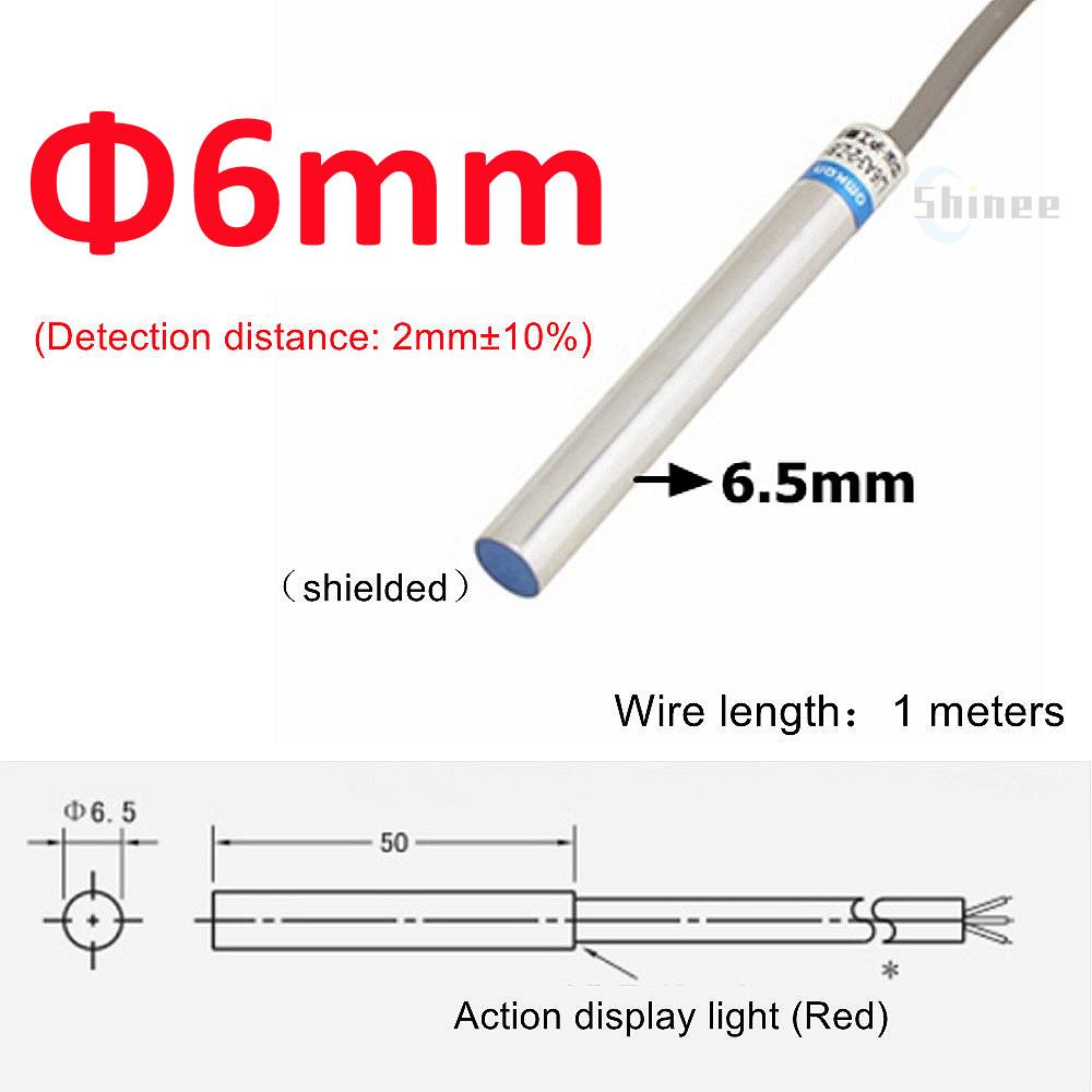Blue Proximity Switch Inductive Proximity Sensor Detection Switch NPN/PNP NO NC 1-15mm Detection Distance Metal Sensor Switches