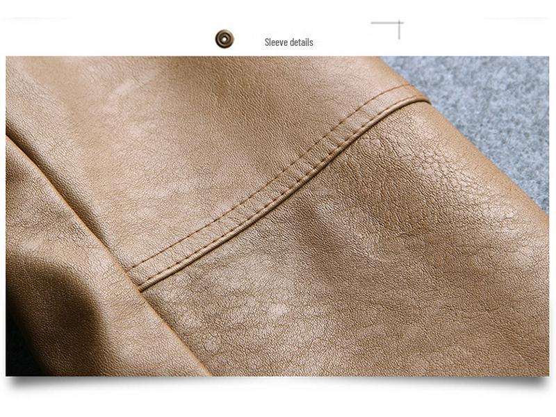 Women's Slim Fit Lambskin Motorcycle Jacket, Short Stand-up Collar, Autumn/Winter Korean Style