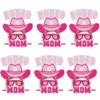 10PCS/lots Pink Western Cowboy Embroidered DIY Iron On Patches For Hats Jackets Jeans Sew Badges Pink Cartoon Embroidery Patch
