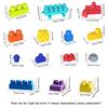 Soft Rubber Large Particle Block Children'S Toy Assembly For Boys And Girls, 1-Year-Old Puzzle Brain Toy Large Particle Assembly