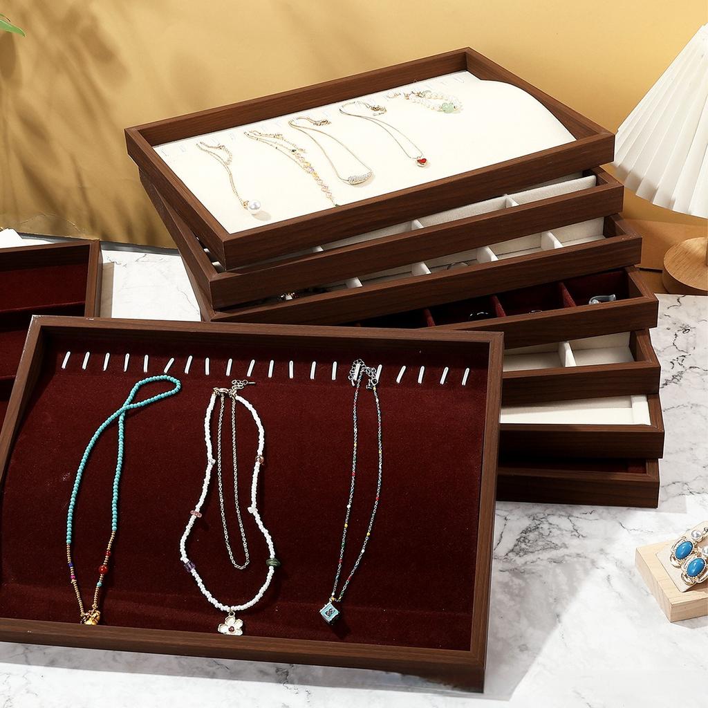 Ornament Display Board, Chain Pendant Storage Case, Finger Ring Tray, Ear Stud Holder, Bangle Exhibition Accessory