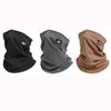 Solid Color Neck Gaiter Fleece Half Face Mask Fashion Ski Tube Scarf  Men & Women