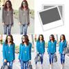 Elegant Fashion Women Blouse Chiffon Long Sleeve Ladies T Shirt Casual Loose Shirt Tops