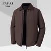 FAPAI Men's Corduroy Collar Cotton Jacket