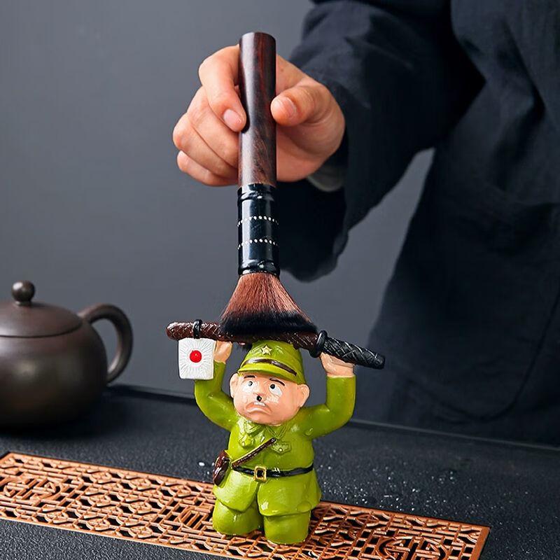 Surrendering Soldier Ceramic Tea Pet Ornament