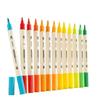 Deli HM129 Dual-Tip Acrylic Marker Pens for Kids & Students: Stackable, Opaque Colors, Ideal for Watercolor Art.