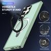 For Samsung Galaxy S25 Ultra Kickstand Case Compatible with MagSafe PC+TPU Phone Cover